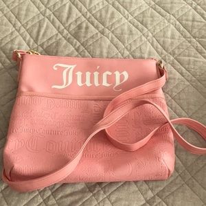 Juicy Couture Pink Crossbody Embossed Bag.